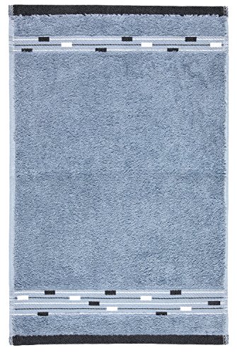 frottana Magic guest towel 30 x 50 cm made of 100 % cotton, bluestone