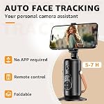 Q04 Gimbal Fully Automatic Follower with Remote Control Mobile Phone Holder Stabilizer AI Smart Face Mobile Phone Gimbal