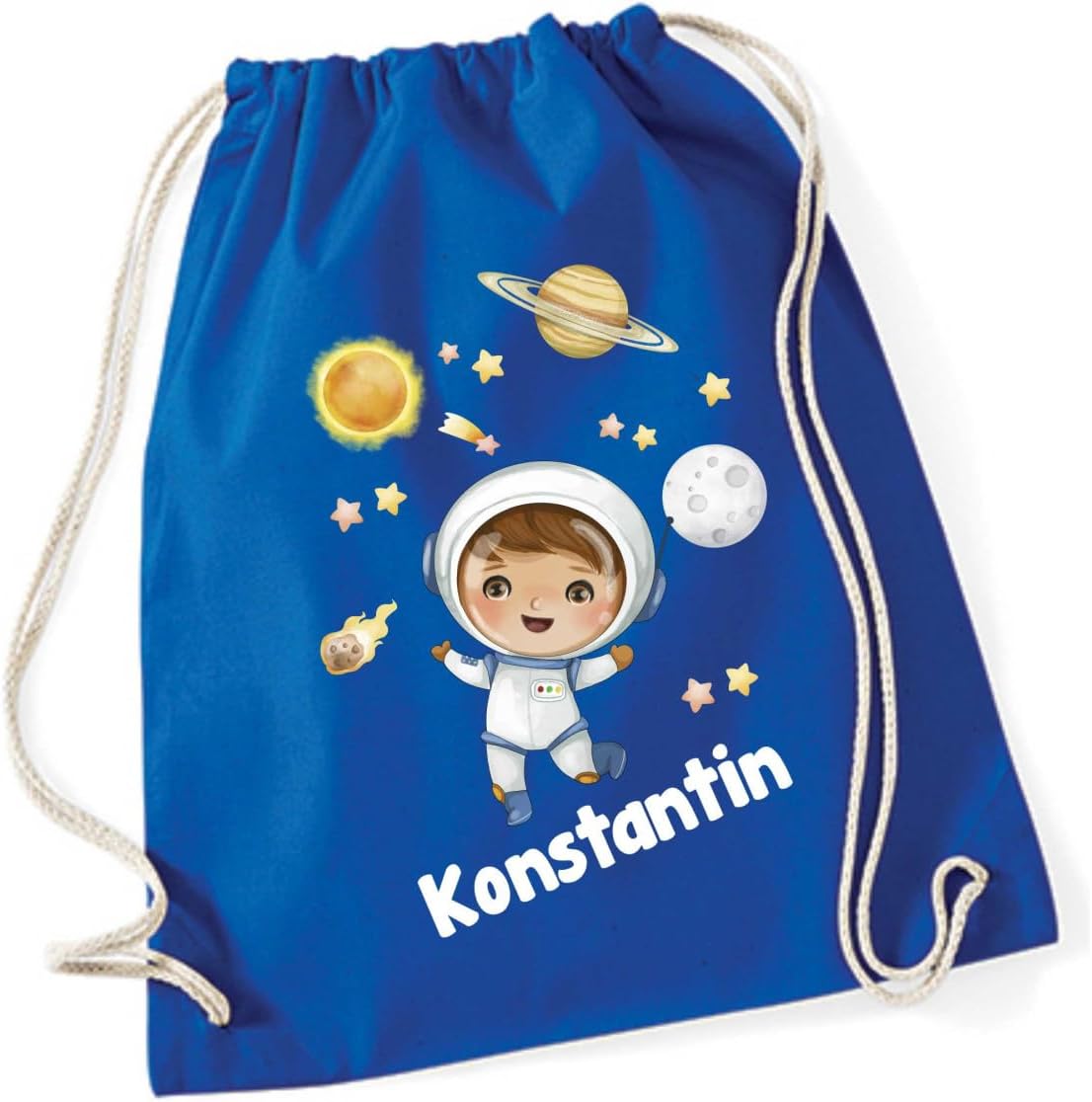 Sacca Palestra Personalizzata Minimutz Con Nome - Borsa Escavatore Per Bambini 37x46cm