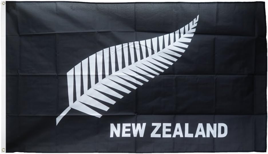 Flaggenfritze Fahne/Flagge Neuseeland Feder All Blacks + gratis Sticker