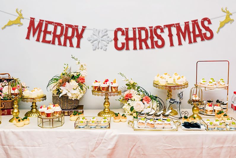 Merry Christmas Banner, Decoración Navideña 2025, Funny Xmas Party Ornaments - Image 4