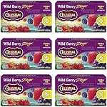Celestial Seasonings Thé Herbal Wild Berry Zinger, 20 Comptes (Paquet de 6)