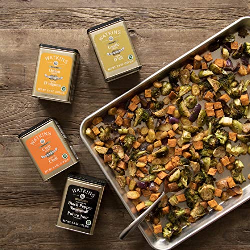 Image of Watkins All Natural Gourmet Garlic Powder Spice Tin, 7.9 Ounce, 6 Count