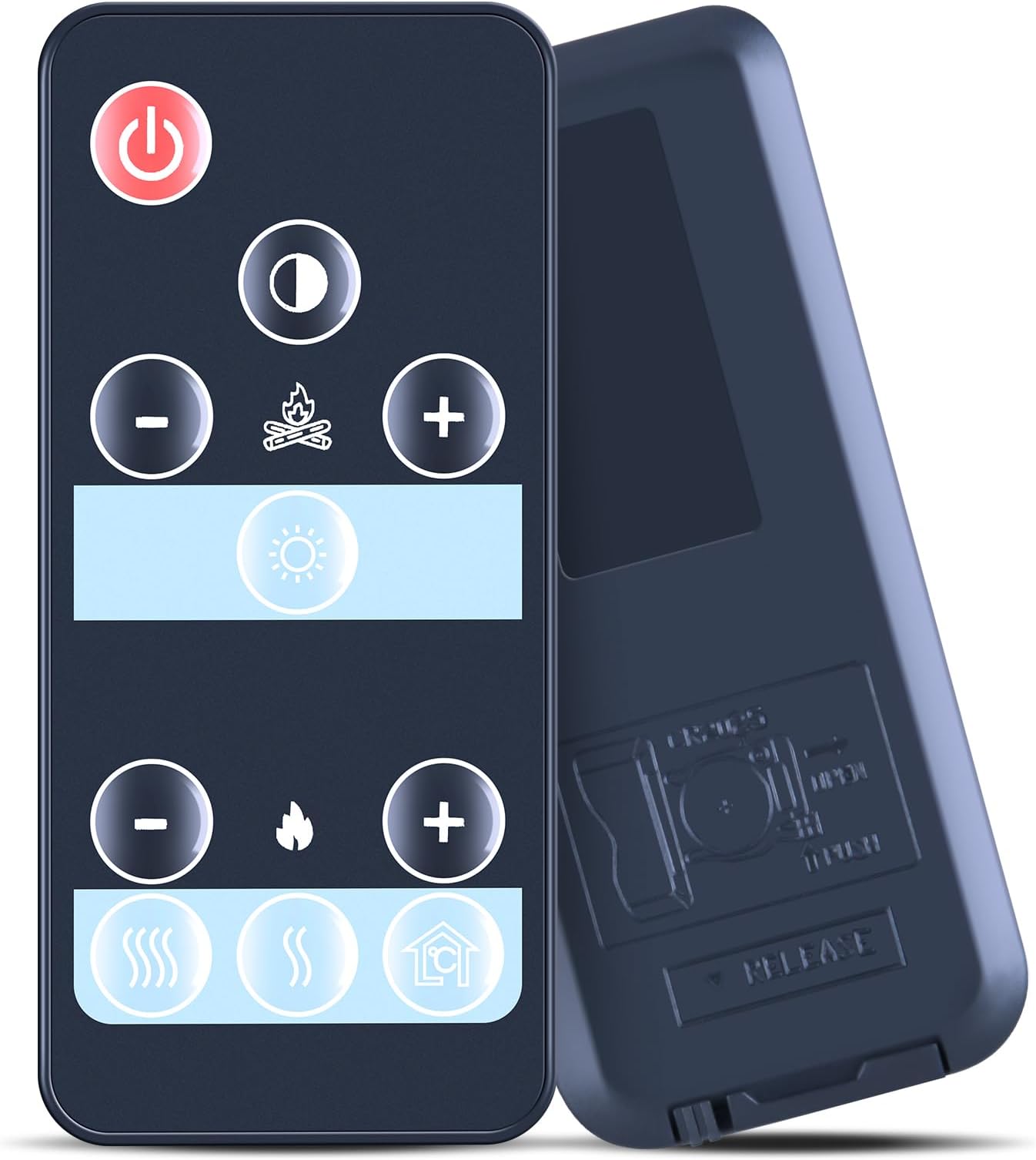 Replacement Remote for Blyss Blyss LDBL2000A-DD5R LDBL2000A-DD4CR Electric Fire Heater