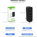 5 Ports USB Hub for Xbox Series X/S, High Speed USB Hub Splitter Expansion Adapter for Xbox Series S/X Accessories, with 4 USB 2.0 Port + 1 Type C Port
