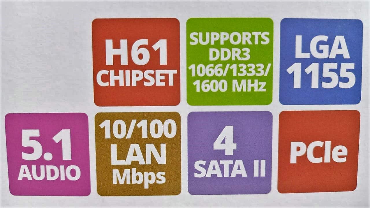 Zebronics H61 Motherboard Specifications Overview