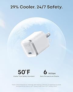 Anker Nano 45W Type C Charger Fast Charging, Compact and Foldable Plug USB C Charger Block for iPhone 17/16 Series, MacBook, Pixel 9, iPad, Samsung Galaxy S25 Ultra / S24 Series (6 ft Cable Included)