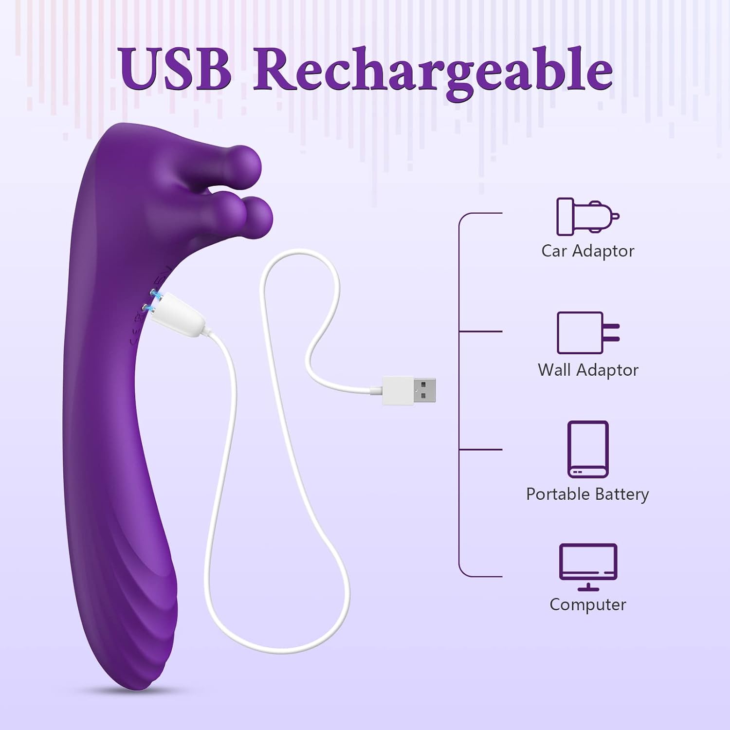 Clitoral Vibrator with Unique Gyrating Nubs and Throbbing Shaft - MEANINS John, G Spot Vibrator with Precise Curves for Pin-Point Stimulation, Clitoralis Stimulator, Adult Sex Toy for Women