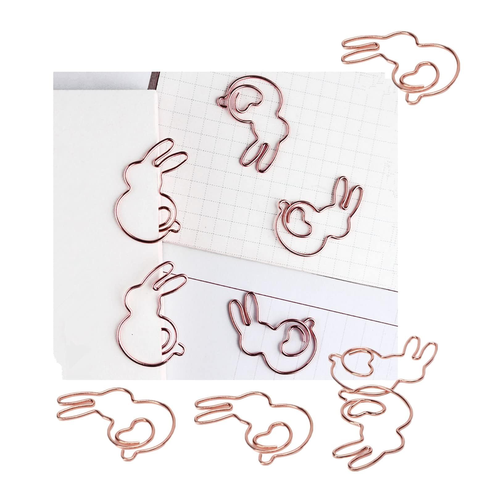 20PCS Horse Shaped Paper Clips - Gold Tone Animal Bookmark Clips For Office & Craft Organization