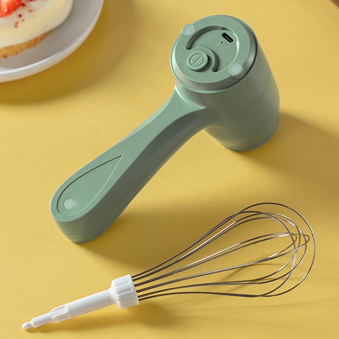 Nefeeko Wireless Egg Beater, Mini Electric Egg Blender, Household Whisks