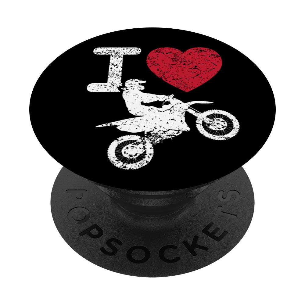 Dirt Bike Pop Motocross Gift Socket I Love Dirt Bikes PopSockets Swappable PopGrip