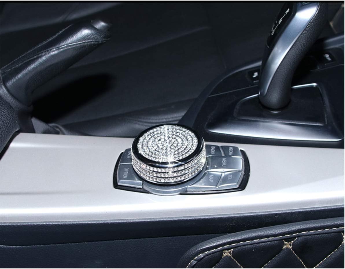 TopDall Bling Media iDrive Control Interior Sticker Cover Accessory Small Compatible for BMW : Automotive