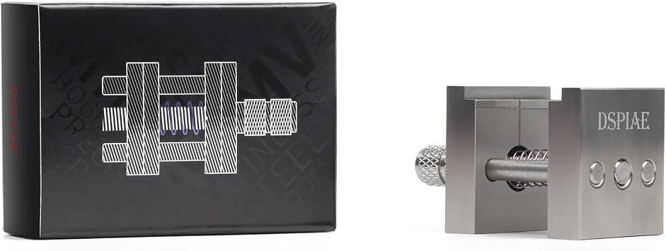 DSPIAE Stainless Steel Precision Mini Vise Grip Width 0.88inch - 0.22inch for Miniature Soldier Fixed Parts Model Tools AT-MV