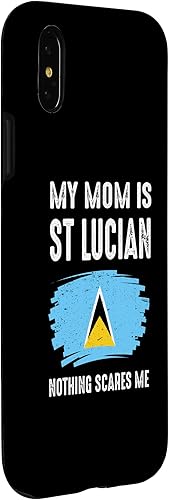 Miniatura 6 de Funda para iPhone 1212 Pro My Mom Is St Lucian Santa Lucía Pride Flag Heritage Roots