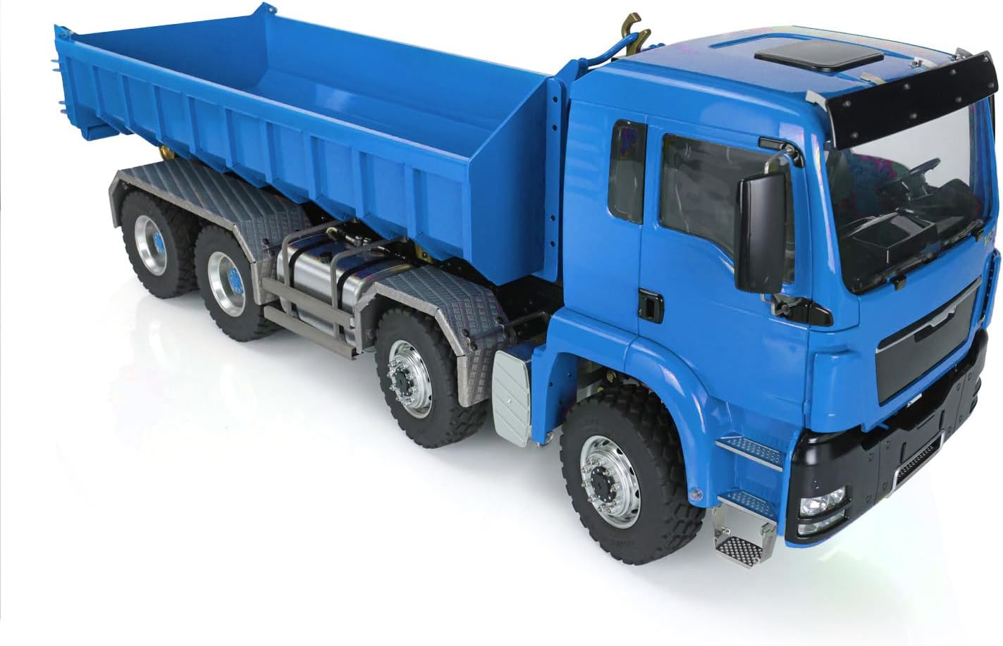 TOUCAN RC HOBBY 1/14 LESU Hydraulic RC Roll On/Off Dump Truck 8x8 Metal RTR Full Dumper Cars for Ages 14+