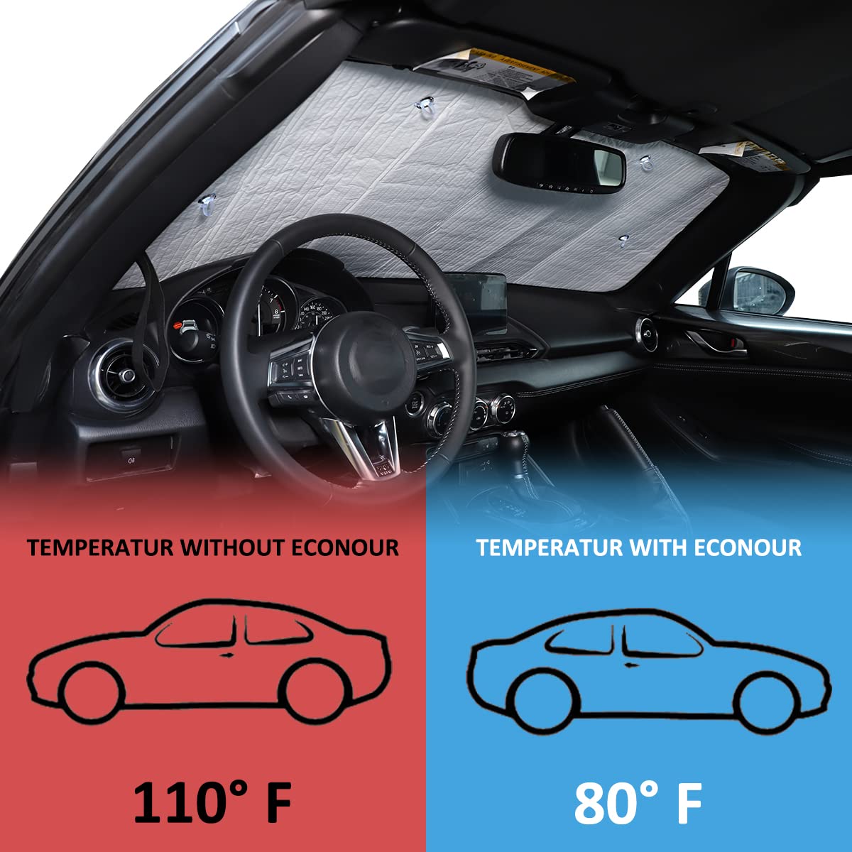 Parasole Parabrezza Auto Copertura Completa Tende da Sole per Mazda per CX-30 CX30 CX 30 DM per 2020-2023 Anti-UV Parasole Parabrezza Auto Copertura Parasole (Dimensione : Front 1 Parasole Parabrezza Auto Copertura Completa Tende da Sole per Mazda per CX-30 CX30 CX 30 DM per 2020-2023 Anti-UV Parasole Parabrezza Auto Copertura Parasole (Dimensione : Front 1