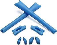 Vista 21 de Eye Opening Stuff Kits de goma de repuesto para orejas y nariz compatibles con gafas de sol Oakley Flak Jacket/Flak Jacket XLJ - Negro y negro