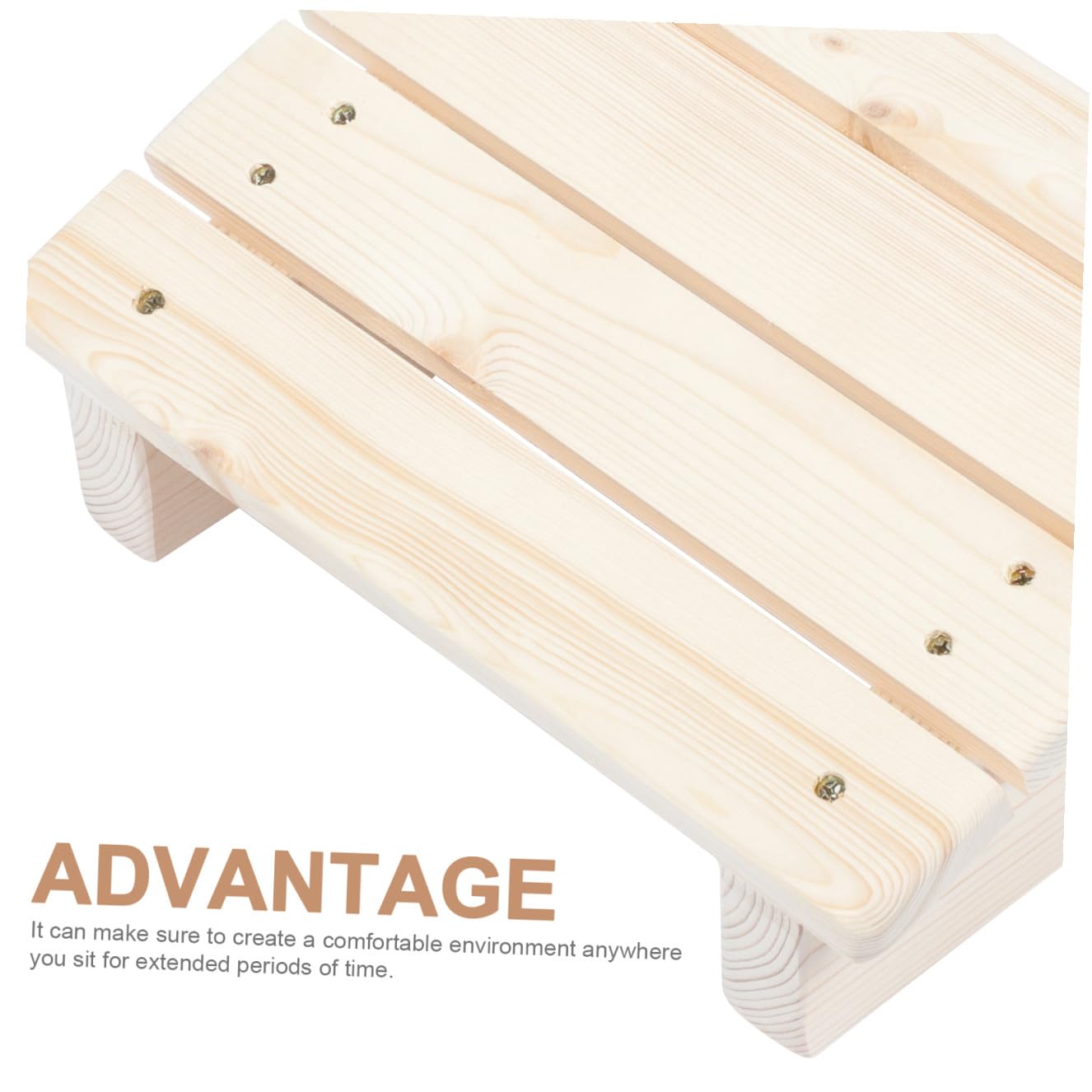 Mipcase Sgabello Poggiapiedi Poggiapiedi Portatile e Comodo Design Inclinato in Legno Sintetico per Ufficio e Casa per Relax Sotto Scrivania