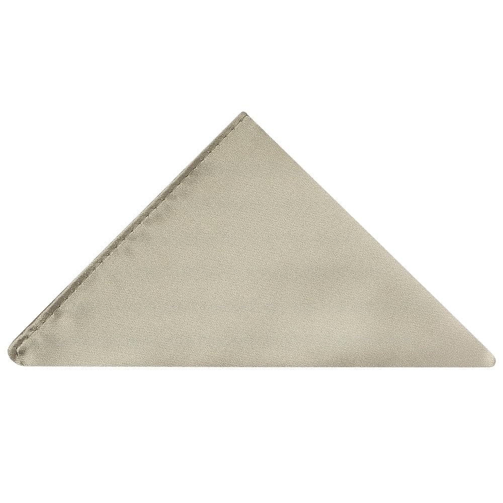 Ties R Us Men's Dusty Sage Plain Satin Pocket Square
