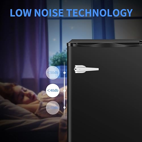 Miniatura 5 de Antarctic Star Mini congelador vertical -1.2 pies cúbicos compacto con estantes extraíbles y termostato ajustable, perfecto para el hogar, cocina,