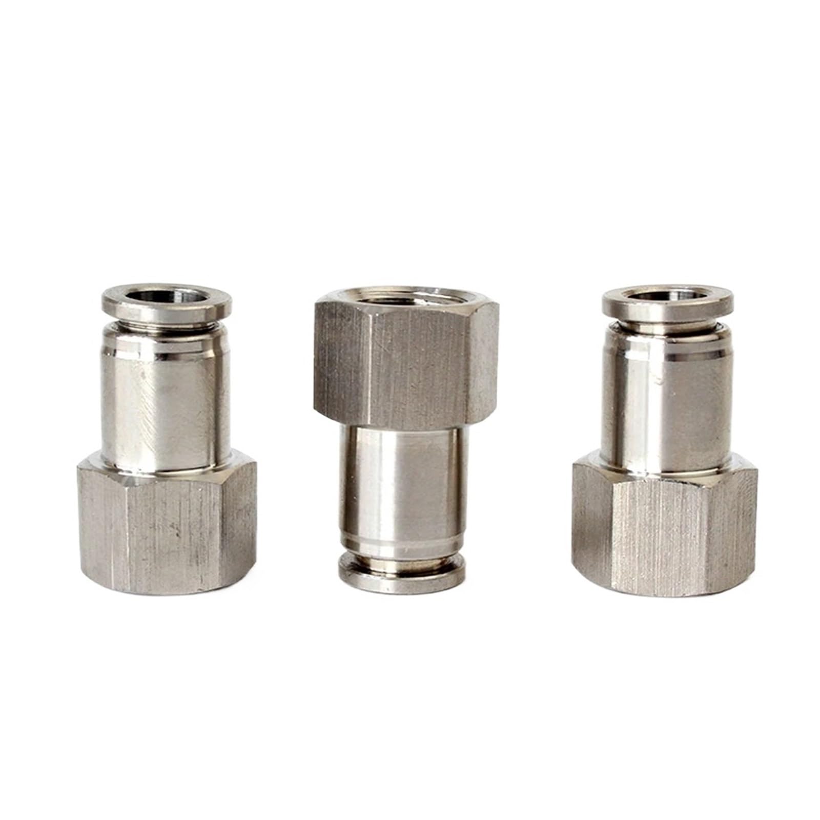Raccord pneumatique femelle standard britannique PCF 1/8", 1/4", 3/8", 1/2", en acier inoxydable 304, à pression et à insertion rapide, for plomberie(14mm PCF,1/4")