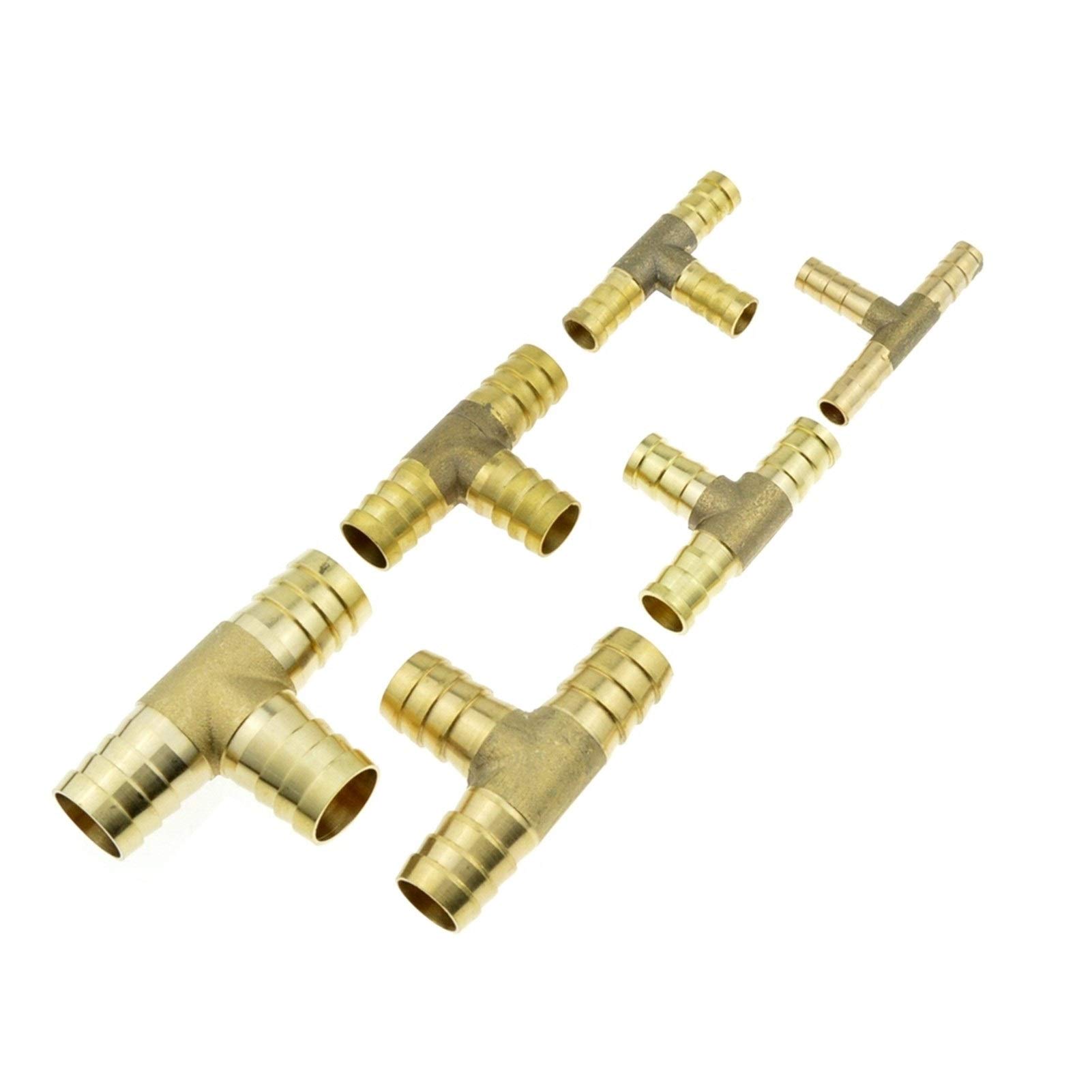 ZHaonan-Tubo d'ottone, 2 retta via flessibile in ottone spinato Raccordo, 4mm 5 millimetri 6 millimetri 8mm 10mm 12 millimetri 14 millimetri 16 millimetri 18 millimetri 20mm, raccordi per tubi dell'ac