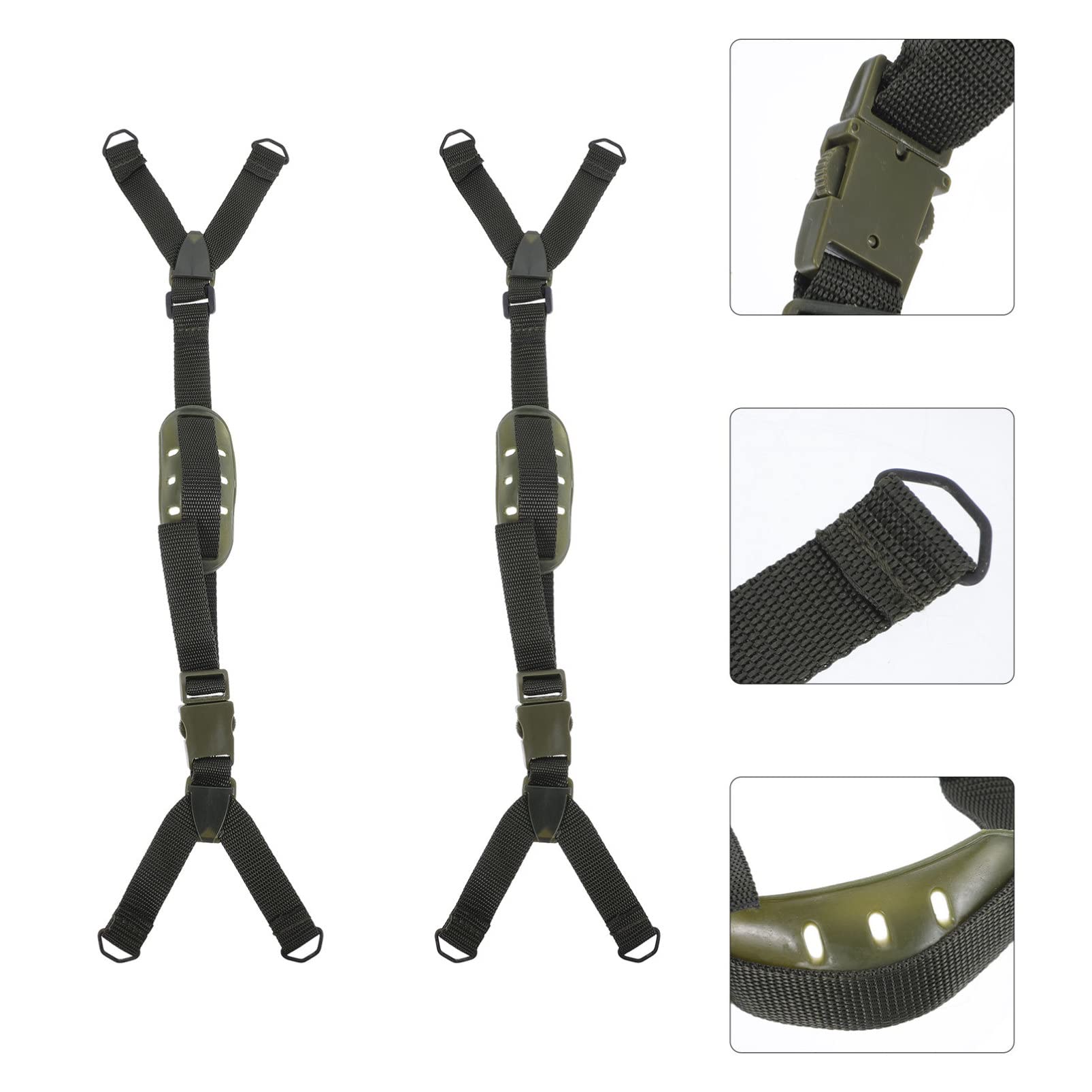Operitacx Helm Kinnriemen Schutzhelmriemenverlängerung Kinnriemen Für Baumützen Schutzhelm-kinnriemen Für Hutband Hart Olive Green Plastik