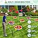TERRAMUS Light Up Golf Play Set - Upgraded Backyard Golf Chipping Game with 6 LED Targets, 2 Clubs, 18 Balls, 6 Bean Bags, Night Golf Toys Gifts for Kids Golfers Family Indoor Outdoor Beach Lawn Park
