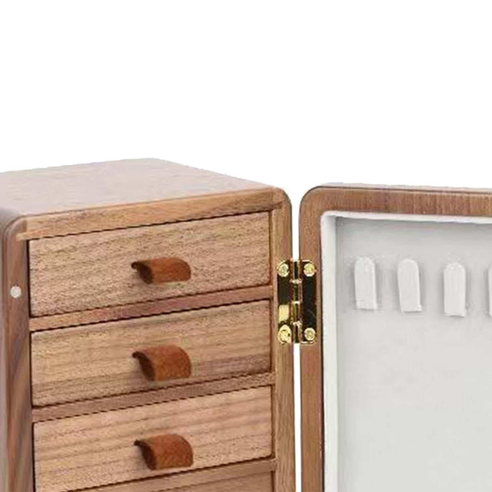 Amazon｜AWHAO 5層木製ジュエリーボックス、寝室用装飾ジュエリー