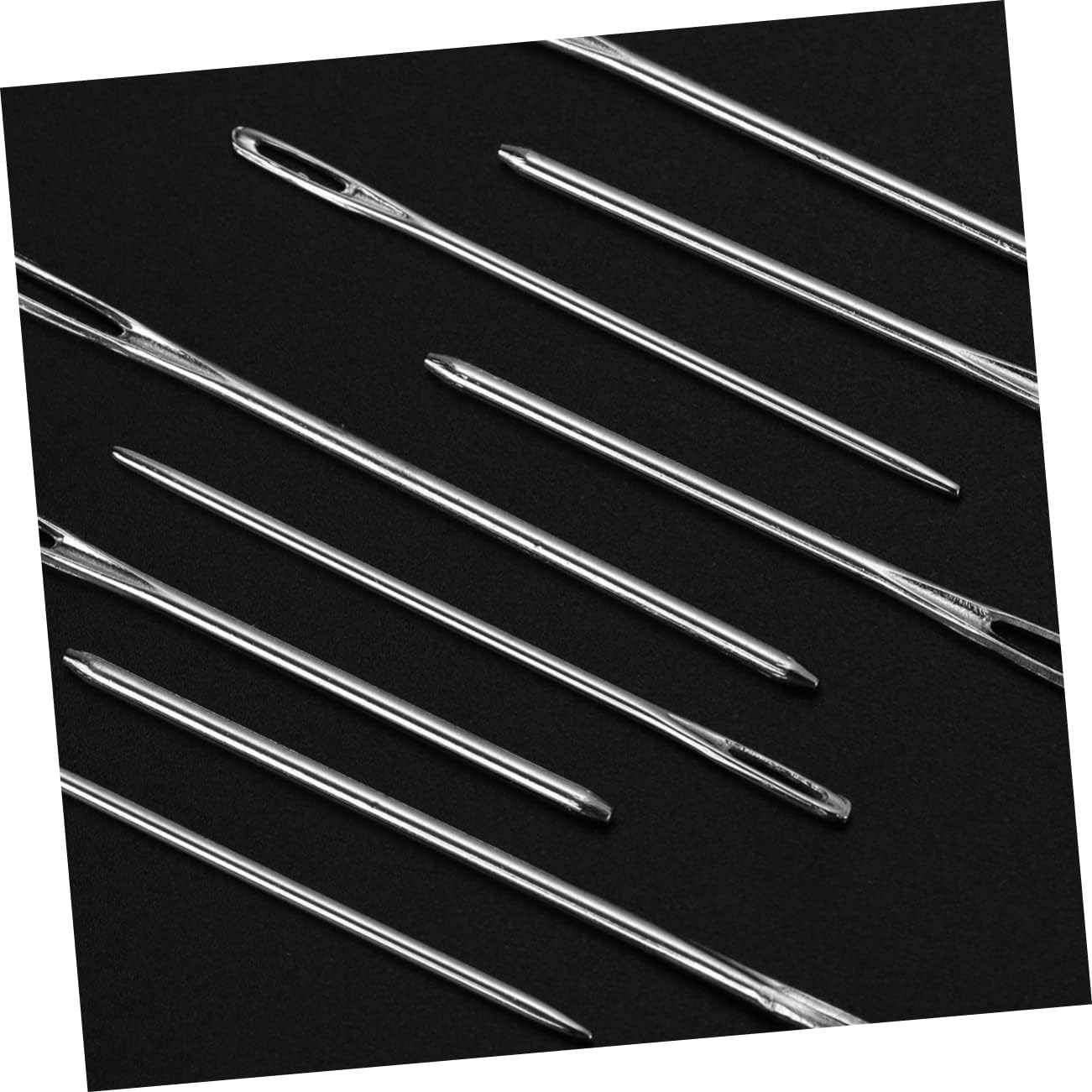 Gogogmee 9pcs Large Eye Sewing Needles Blunt Tip for Knitting Cross Stitch Projects