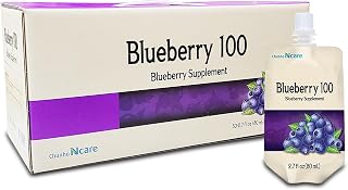 Chunho Food Blueberry Juice 100, Contains 100% Blueberry Juice. Neuroprotective Function Helps Relieve Eye Fatigue and Restore Eye Sight. No Preservatives and Artificial Additives. [30 Pack]