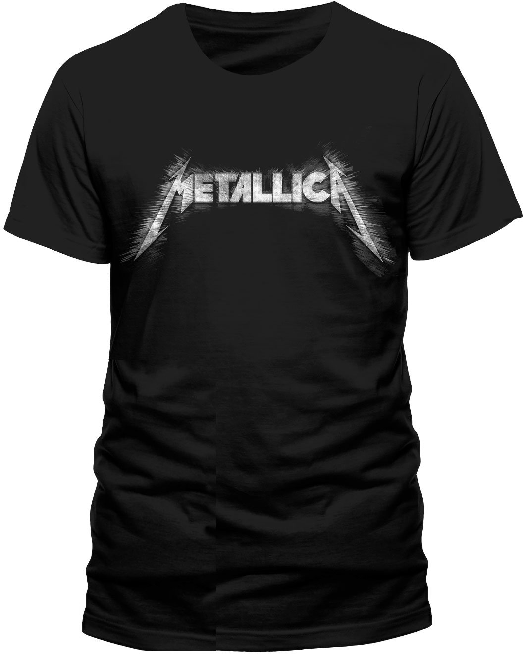 CID Men's Metallica Spiked Logo Short Sleeve T-Shirt, Black, X-Large