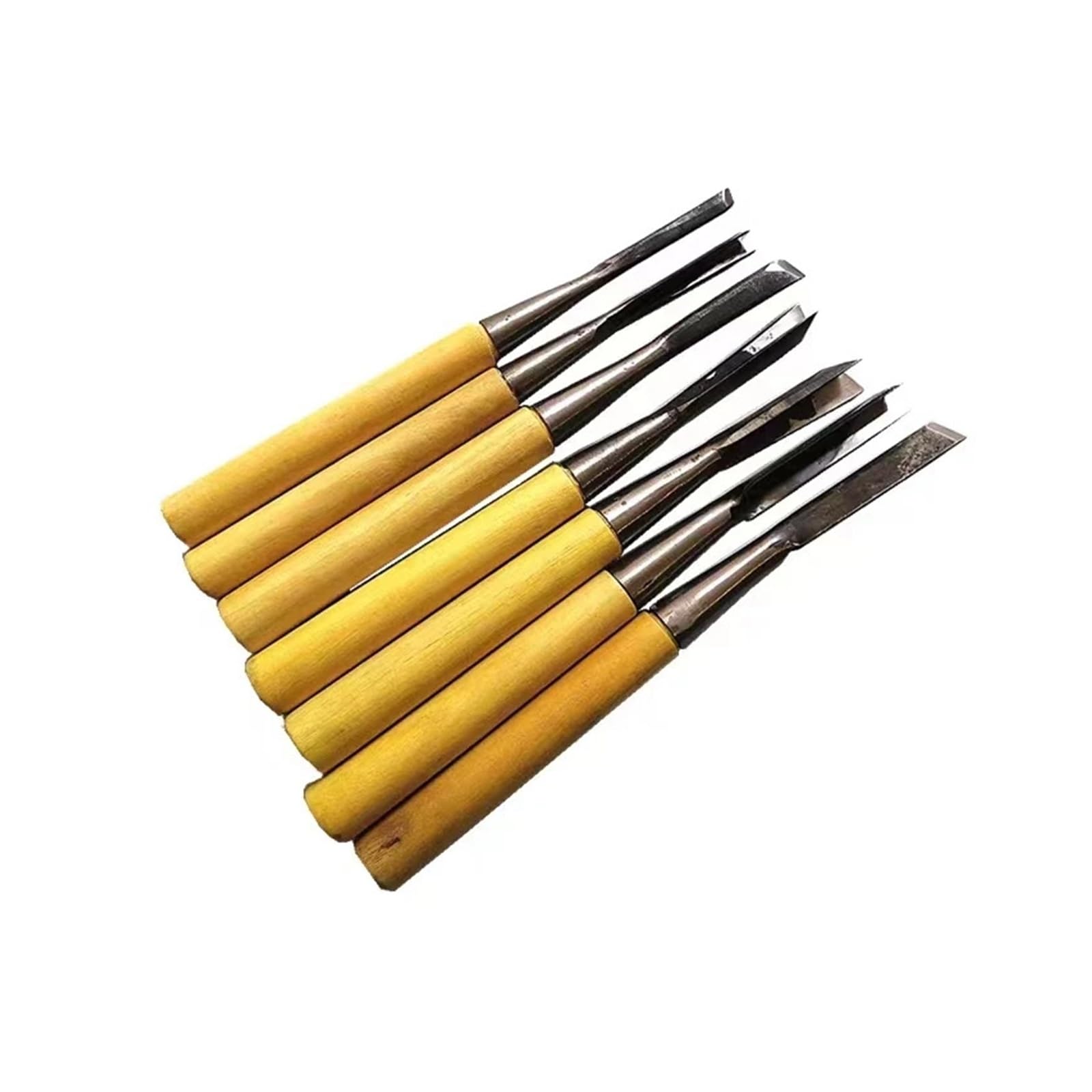 Noże do rzeźbienia w drewnie V Trójkątne dłuta do wycinania Narzędzia do rzeźbienia w drewnie Narzędzie puste(7PC set)