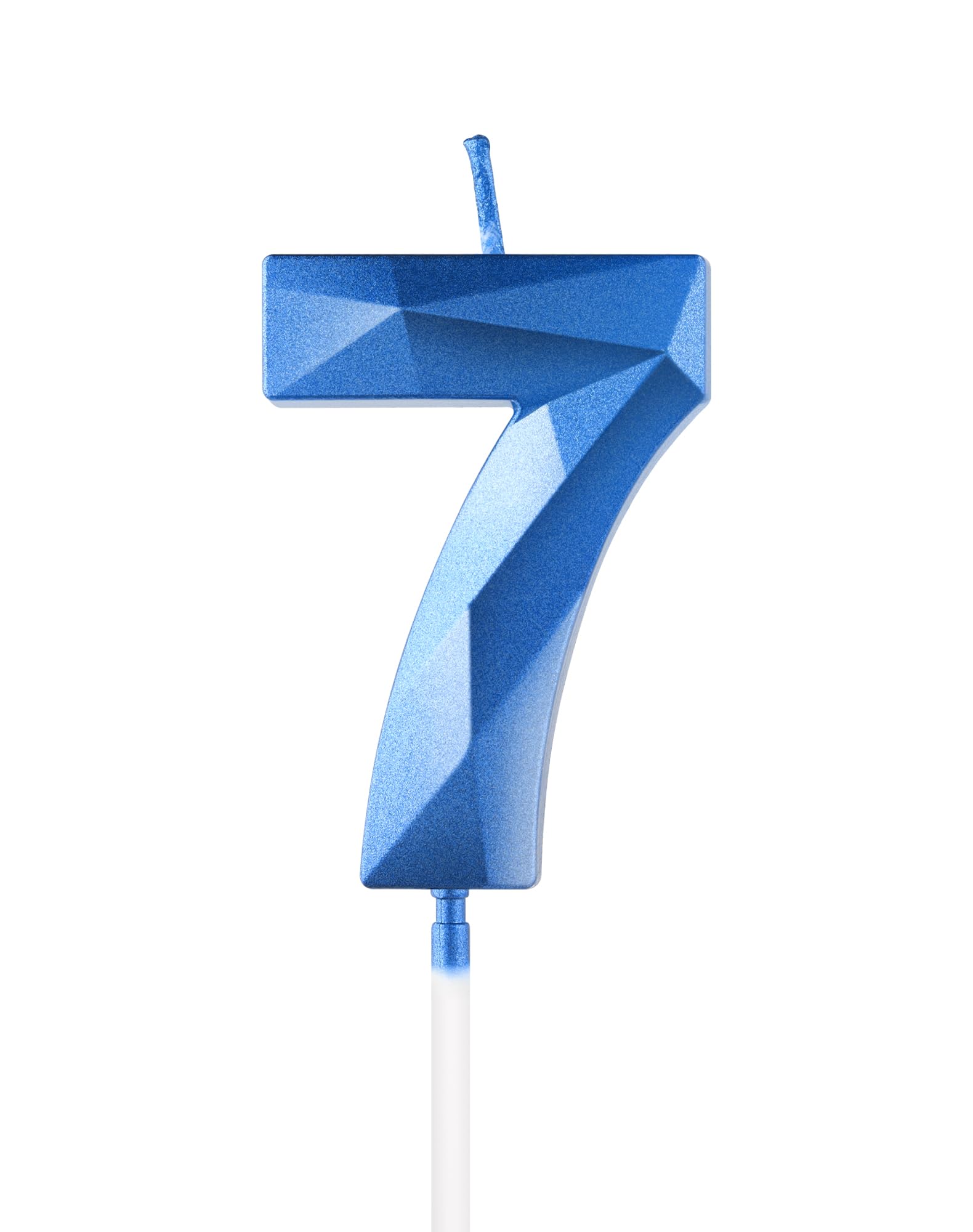 Royal Blue 13th Birthday Candles, 3D Number 13 Candle for Cake, Boy Girl 13th Birthday Decorations,Sapphire Candle Topper Blue Cake Decorations for Birthday Party Wedding Anniversary Supplies — view 31