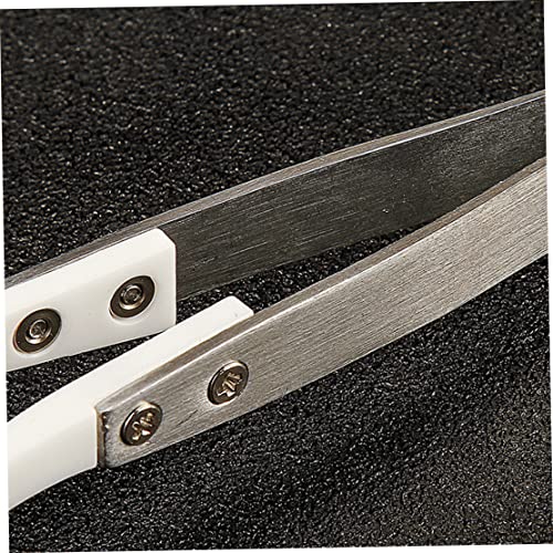 Tweseurs en acier inoxydable pointes courbes fines Tiptes en céramique antimagnétiques à haute température 1pc Tiwezers à haute température - Image 8