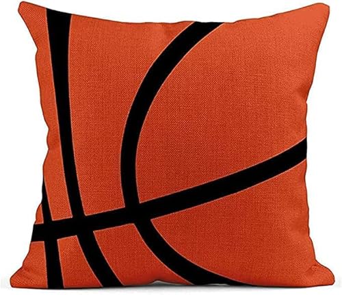 Figman Ball Throw Pillow Cover Set Of 4，18 X 18 Inch Ball Stitches Linen Decorative Pillow Cases Soccer Baseball Football Decor Pillowcases (18X18 Inch) #TOP2