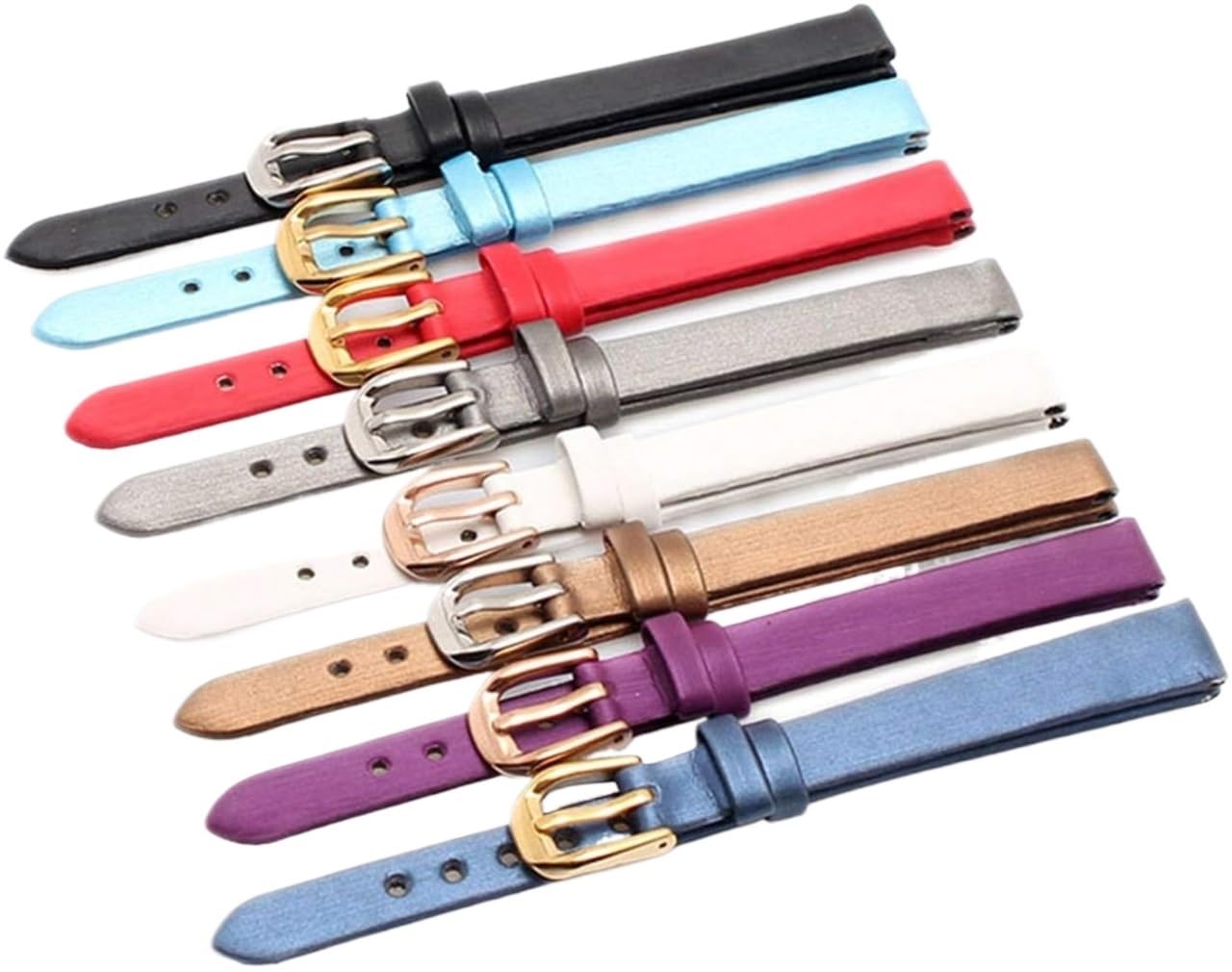 Elegantes Uhrenarmband, verstellbar, Uhrenarmband aus Leder, klassisch, Uhrenarmband, seidig, für Damen, Mini-Uhrenarmband, weich, wasserdicht, elegant
