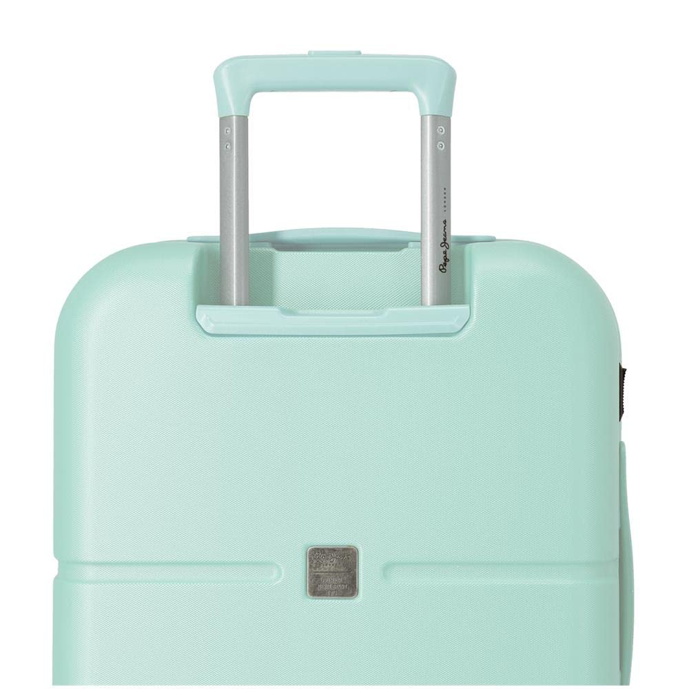 Pepe Jeans Chest Maleta de cabina Rígida, azul, 5 Ruedas dobles