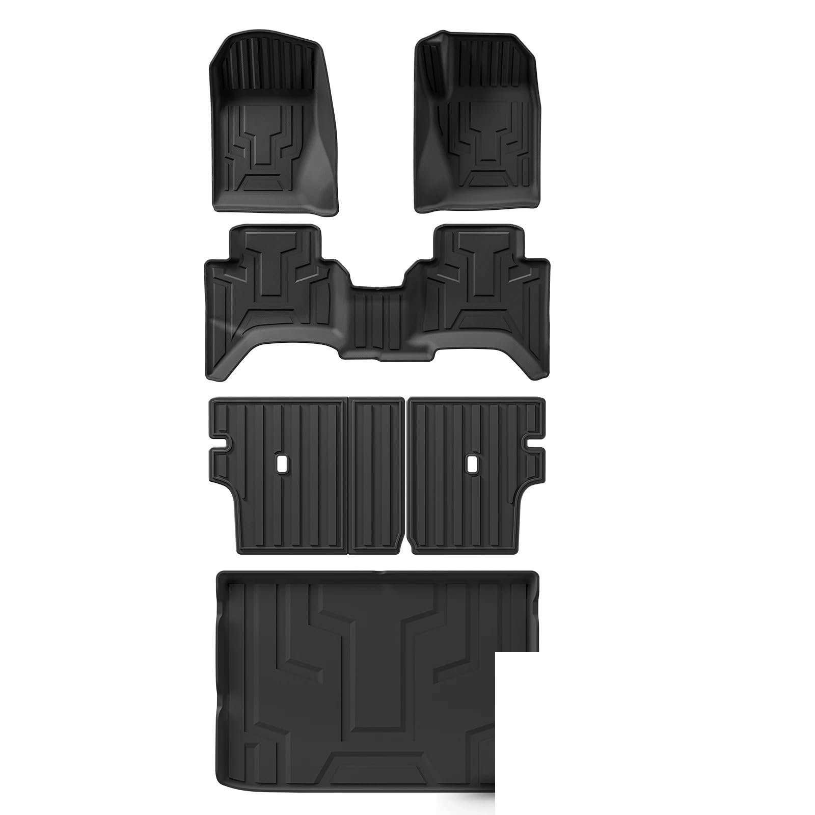 maty samochodowe Pasuje do GWM Tank 300 2024 2025 Kierownica z prawej strony Dywaniki samochodowe Cargo Liner Bagażnik/Mata(Tank300 RHD 6PCS)