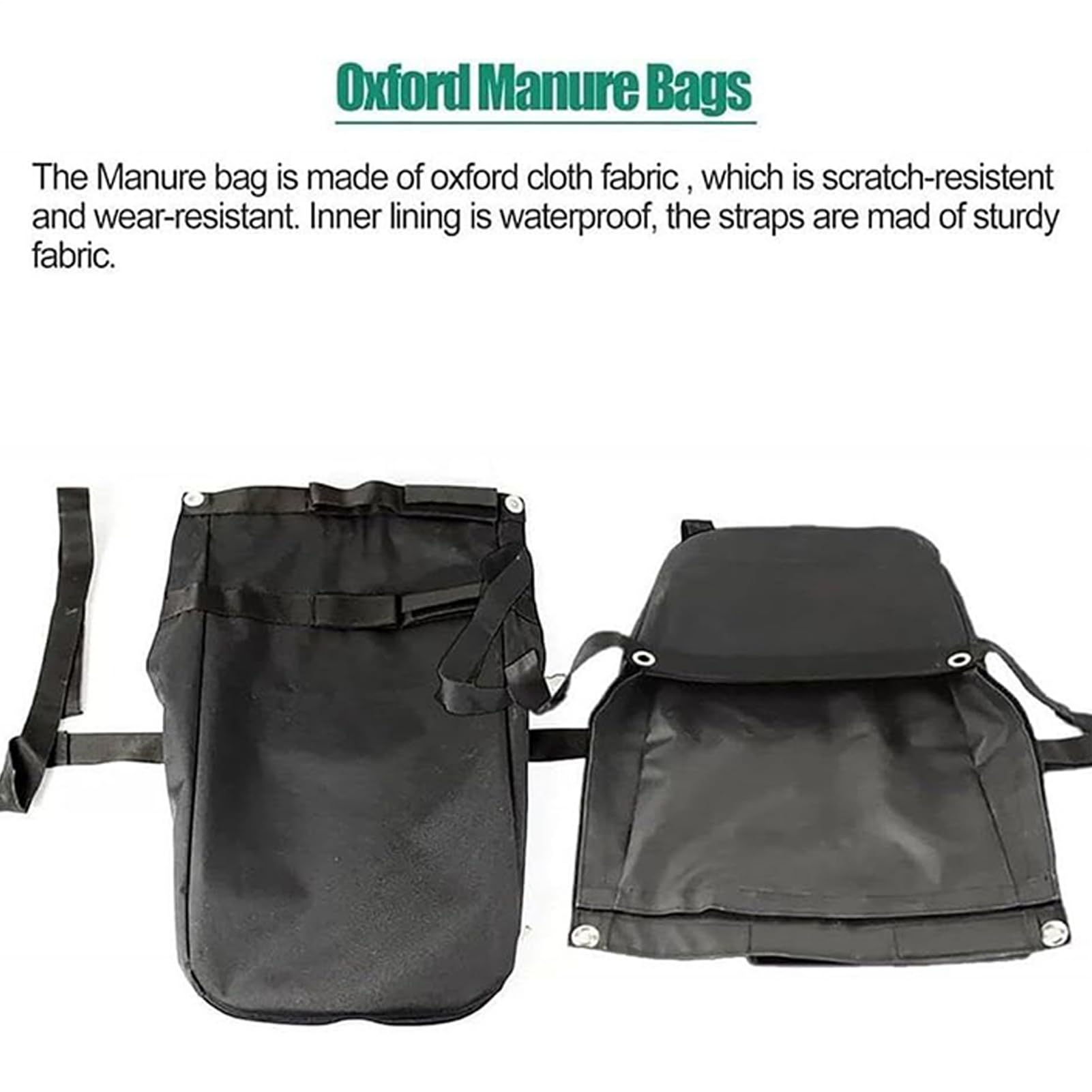 Sac à Déjections Équines pour l'Équitation Collection Imperméable Avec | Sacs Légers À Crottin pour Parc, Rue, Intérieur, Véhicule, Ferme et Événements