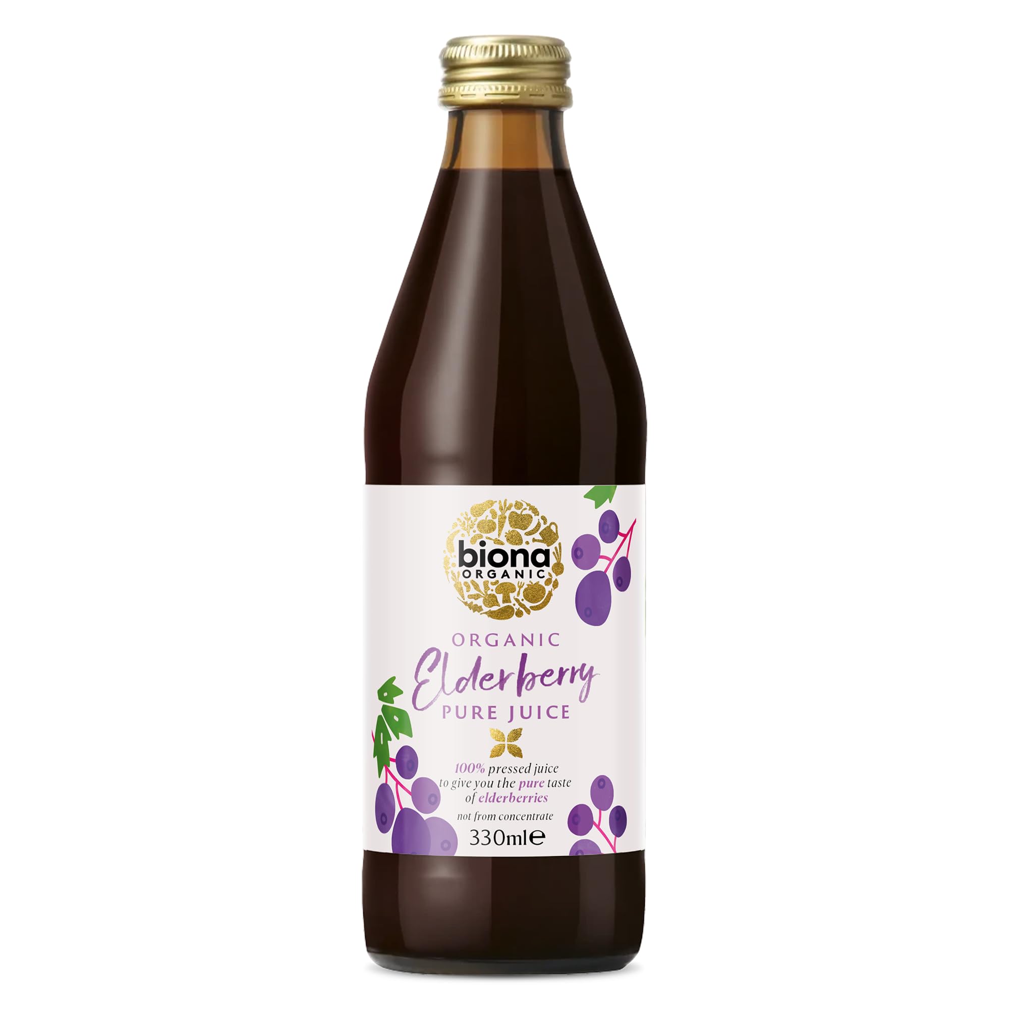 Organic Elderberry Superjuice 330 ml (Pack of 6)
