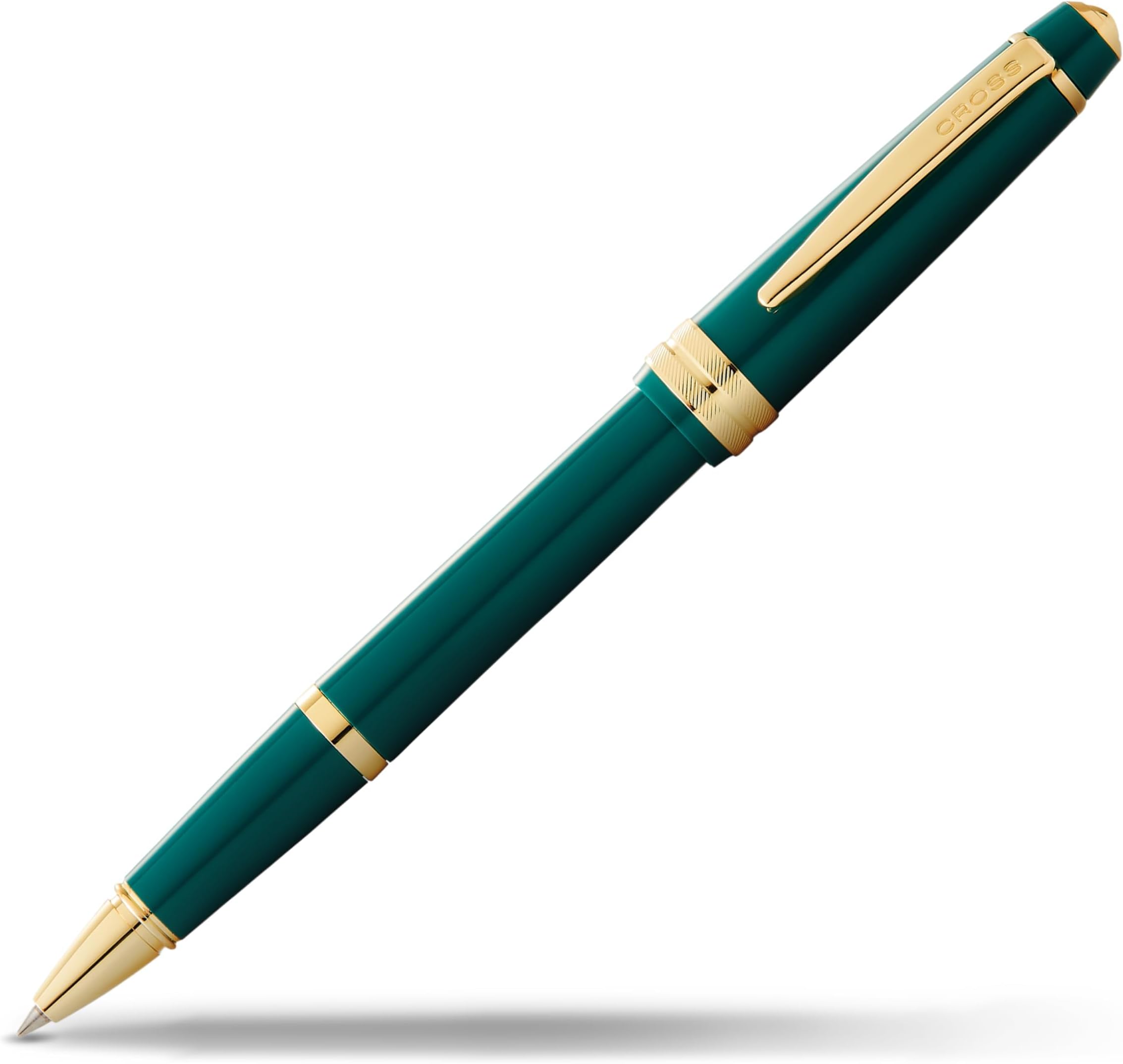 Cross Bailey Light Polished Green Resin and Gold Tone Rollerball Pen AT0745-12