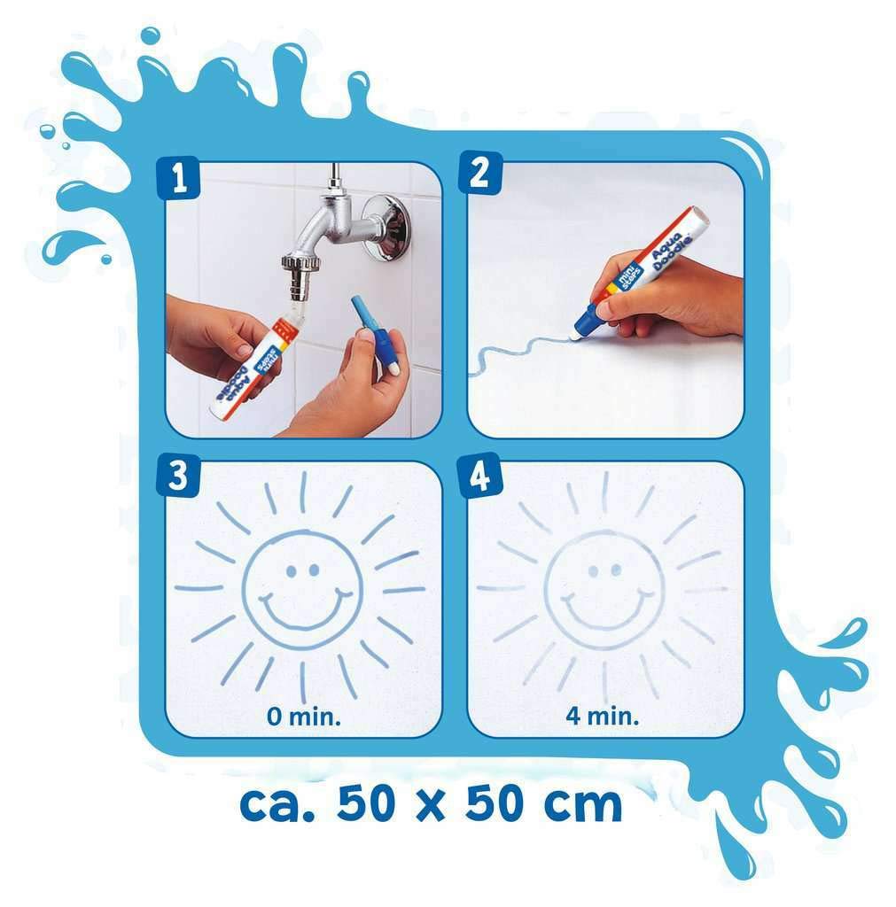 Ravensburger ministeps 4177 Aqua Doodle Limited Edition, Magische Malmatte zum Malen mit Wasser, ca 50 x 50 cm, Sonderausgabe mit 2 Stiften und 4 Ausmalbildern, Spielzeug ab 18 Monate