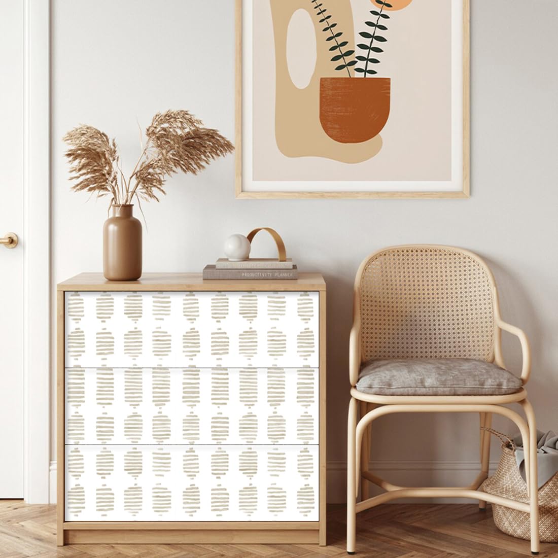 Carta Da Parati Autoadesiva MyforHD - Motivo Geometrico A Strisce Impermeabile Per Bagno, Cucina E Camera - Foto 11