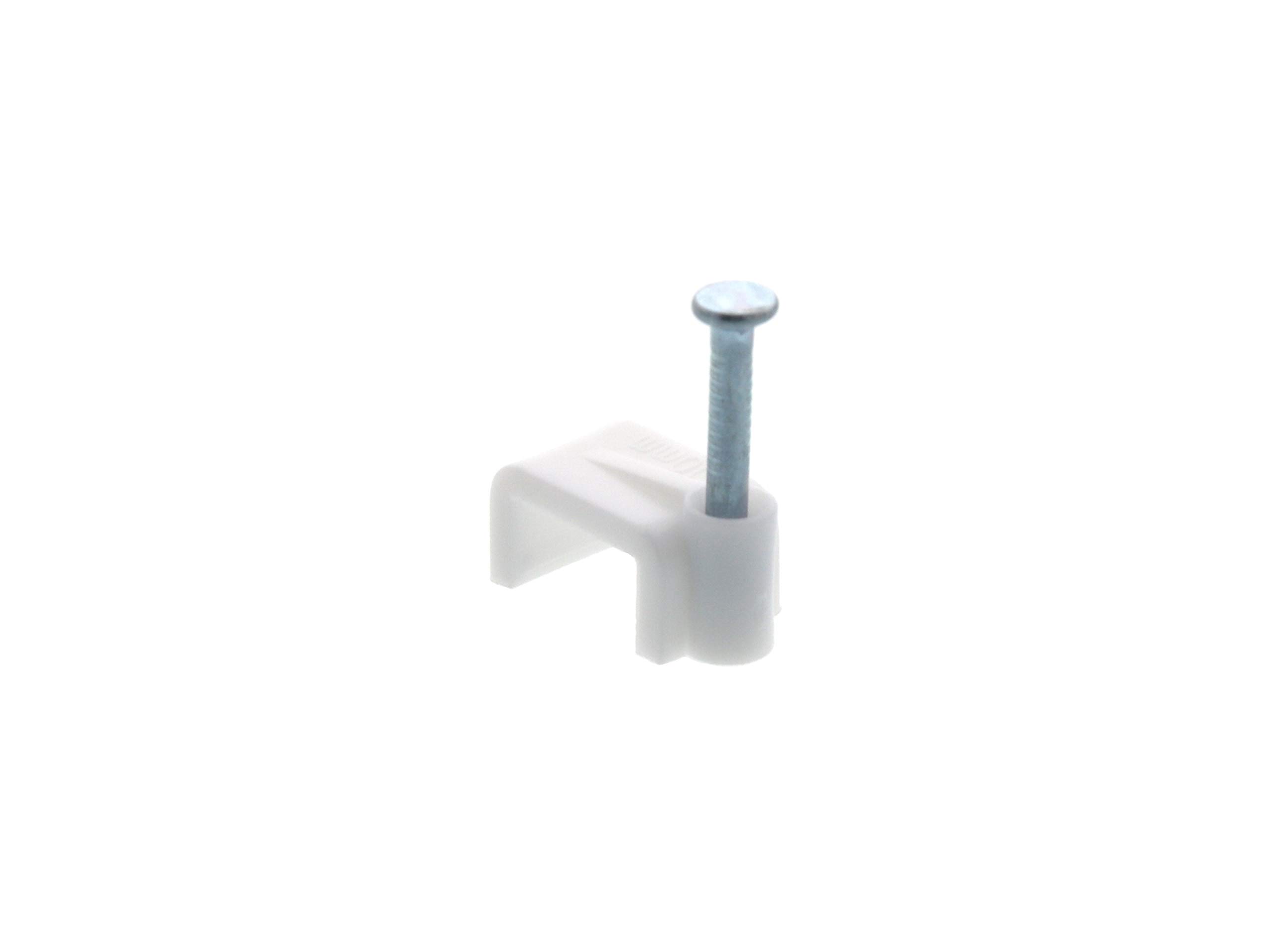 100 Pcs Round Cable Clips White Cable Management - Philippines