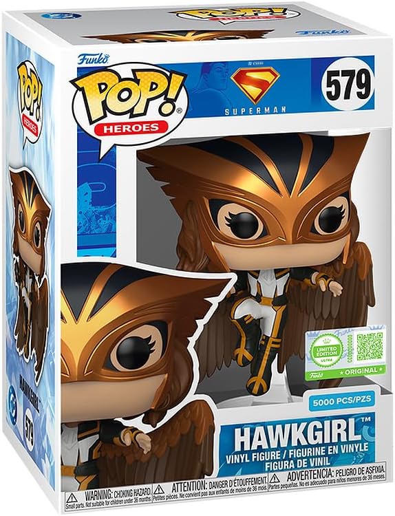 Funko Pop! DC Comics: Superman - Hawkgirl (5,000 Pieces Limited Edition) Exclusive Vinyl Figure Collectibles Bundled with Hard Protector Case