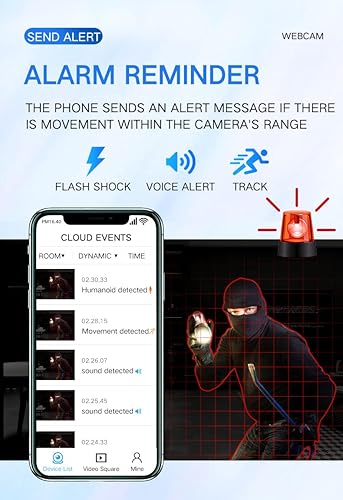 Miniatura 3 de Cámara WiFi, cámara inalámbrica para interiores y exteriores, cámaras pequeñas, micro cámara de seguridad para el hogar, para perros, cámara de