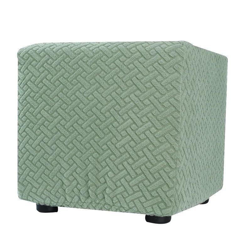 Fundas elásticas for taburetes cuadrados, duraderas, elásticas, de jacquard, antideslizantes, lavables, reutilizables, no se decoloran, fáciles de limpiar, protector de asiento for el hogar, cocina, b