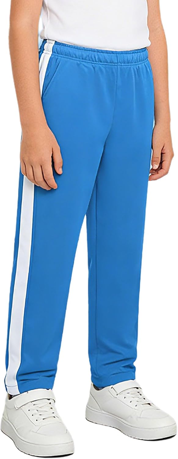 TiaoBug Kids Boys Girls Contrasting Stripe Sweatpants Climbing Jogger Pants Hip Hop Street Dance Athletic Trousers Bottoms