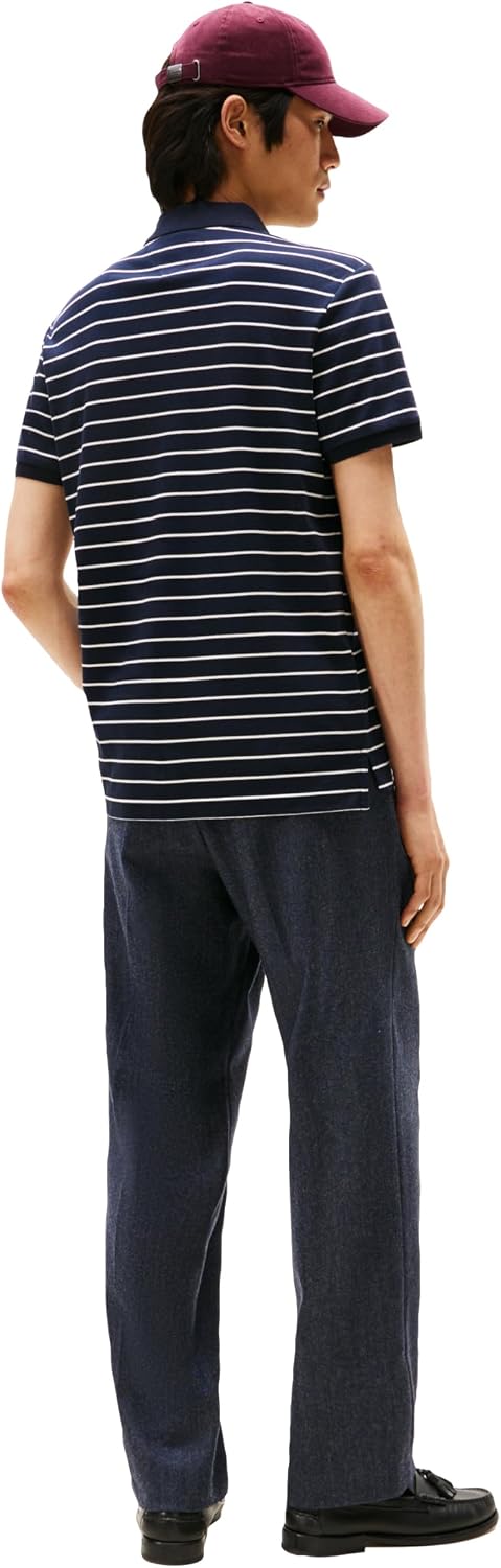 Tommy Hilfiger Mens Short Sleeve Casual Polo Shirts in Regular Fit with Liquid Cotton